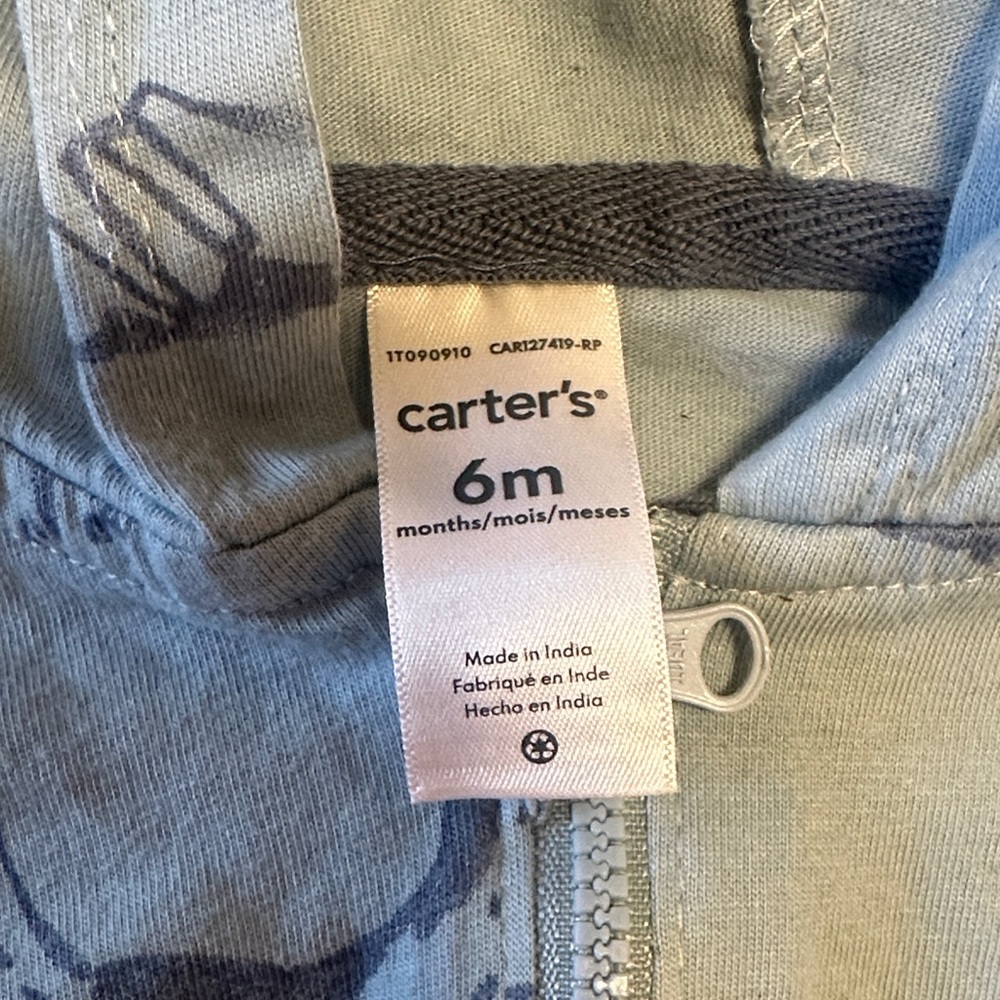 Carter's Gray/Blue Baby Outfit - Picture 2 of 7